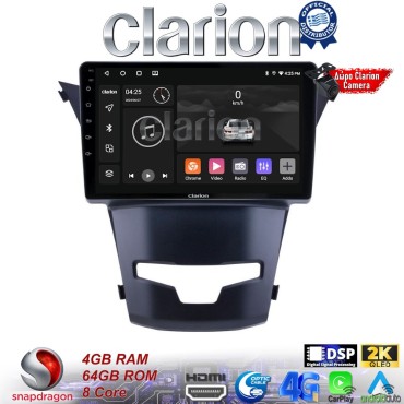 CLARION GL74016 Οθόνη OEM Multimedia Αυτοκινήτου για Ssangyong Korando 2014>(CarPlay/AndroidAuto/BT/GPS/WIFI/GPRS)