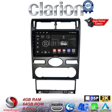 CLARION GL74104 Οθόνη OEM Multimedia Αυτοκινήτου για Ford Mondeo 2003 > 2006 (CarPlay/AndroidAuto/BT/GPS/WIFI/GPRS)