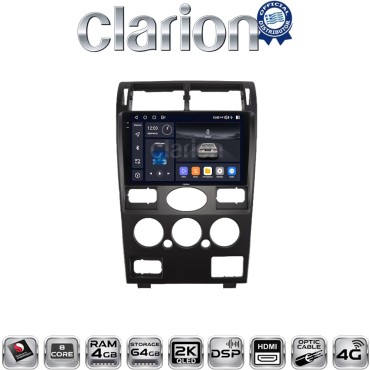 CLARION GL74105 Οθόνη OEM Multimedia Αυτοκινήτου για Ford Mondeo 2003 > 2006 (CarPlay/AndroidAuto/BT/GPS/WIFI/GPRS)