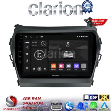 CLARION GL74309 Οθόνη OEM Multimedia Αυτοκινήτου για HY SANTA FE 2013 > 2017
HY IX45 (CarPlay/AndroidAuto/BT/GPS/WIFI/GPRS)