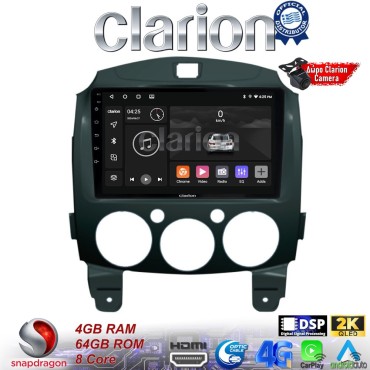 CLARION GL74430 Οθόνη OEM Multimedia Αυτοκινήτου για MAZDA 2 2007>2014 (CarPlay/AndroidAuto/BT/GPS/WIFI/GPRS)