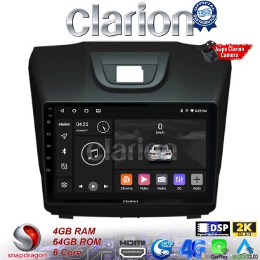 CLARION GL74435 Οθόνη OEM Multimedia Αυτοκινήτου για ISUZU DMAX 2012> (CarPlay/AndroidAuto/BT/GPS/WIFI/GPRS)