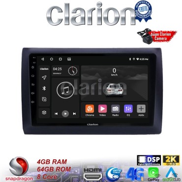 CLARION GL74466 Οθόνη OEM Multimedia Αυτοκινήτου για Fiat Stilo 2001 > 2007 (CarPlay/AndroidAuto/BT/GPS/WIFI/GPRS)