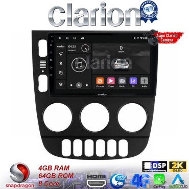 CLARION GL74505 Οθόνη OEM Multimedia Αυτοκινήτου για Mercedes ML 1998 > 2005 (CarPlay/AndroidAuto/BT/GPS/WIFI/GPRS)