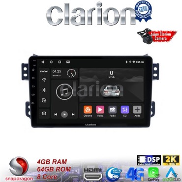 CLARION GL74540 Οθόνη OEM Multimedia Αυτοκινήτου για OPEL AGILA - SUZUKI ALTO 2008> (CarPlay/AndroidAuto/BT/GPS/WIFI/GPRS)
