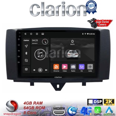 CLARION GL74587 Οθόνη OEM Multimedia Αυτοκινήτου για SMART ForTwo 2011> 2015 (CarPlay/AndroidAuto/BT/GPS/WIFI/GPRS)
