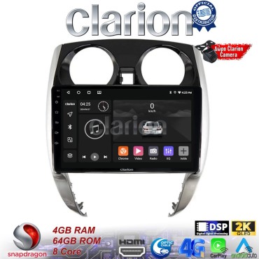 CLARION GL74790 Οθόνη OEM Multimedia Αυτοκινήτου για Nissan Note 2013 > 2020 (CarPlay/AndroidAuto/BT/GPS/WIFI/GPRS)