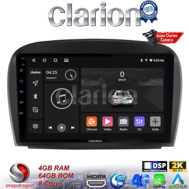 CLARION GL74817 Οθόνη OEM Multimedia Αυτοκινήτου για Mercedes SL 2009 > 2014 (CarPlay/AndroidAuto/BT/GPS/WIFI/GPRS)