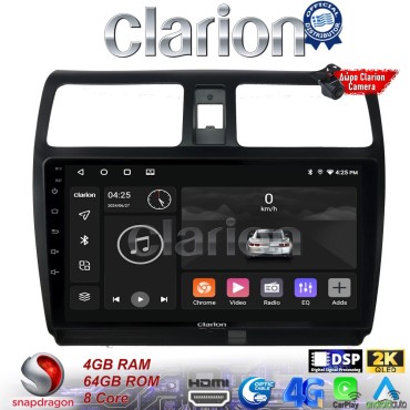 CLARION GL74978 Οθόνη OEM Multimedia Αυτοκινήτου για SUZUKI SWIFT 2005 > 2010 (CarPlay/AndroidAuto/BT/GPS/WIFI/GPRS)
