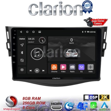 CLARION GL75018 Οθόνη OEM Multimedia Αυτοκινήτου για TOYOTA RAV4 2006 > 2012 (CarPlay/AndroidAuto/BT/GPS/WIFI/GPRS)