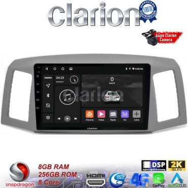 CLARION GL75307 Οθόνη OEM Multimedia Αυτοκινήτου για Jeep Grand Cherokee 2004 > 2011 (CarPlay/AndroidAuto/BT/GPS/WIFI/GPRS)