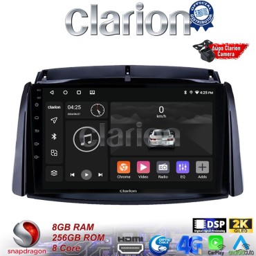 CLARION GL75498 Οθόνη OEM Multimedia Αυτοκινήτου για Renault Koleos 2006>2017 (CarPlay/AndroidAuto/BT/GPS/WIFI/GPRS)