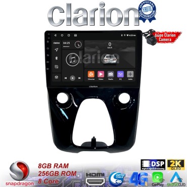 CLARION GL75564 Οθόνη OEM Multimedia Αυτοκινήτου για Aygo & C1 & 107 14> (CarPlay/AndroidAuto/BT/GPS/WIFI/GPRS)