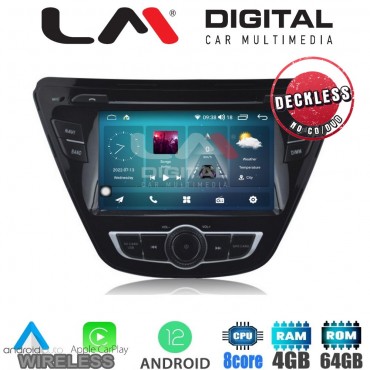 LM Digital - LM C8359 GPS Οθόνη OEM Multimedia Αυτοκινήτου για Hyundai elantra 2014-2015 (CarPlay/AndroidAuto/BT/GPS/WIFI/GPRS)