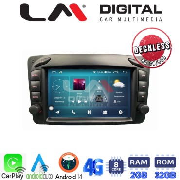 LM Digital - LM E8171 GPS Οθόνη OEM Multimedia Αυτοκινήτου για MERCEDES C (W203) - CLK (W208) 1999 > 2003 (CarPlay/AndroidAuto/BT/GPS/WIFI/GPRS)