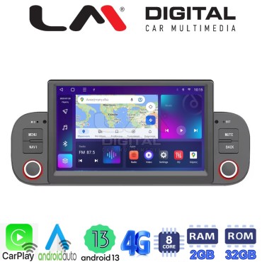 LM Digital - LM E8192 GPS Οθόνη OEM Multimedia Αυτοκινήτου για Fiat Panda 2012 > 2021 (CarPlay/AndroidAuto/BT/GPS/WIFI/GPRS)