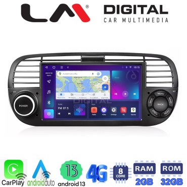 LM Digital - LM E8315 GPS Οθόνη OEM Multimedia Αυτοκινήτου για Fiat 500 2007 > 2016 (CarPlay/AndroidAuto/BT/GPS/WIFI/GPRS)