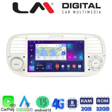 LM Digital - LM E8315W GPS Οθόνη OEM Multimedia Αυτοκινήτου για Fiat 500 2007 > 2016 (CarPlay/AndroidAuto/BT/GPS/WIFI/GPRS)