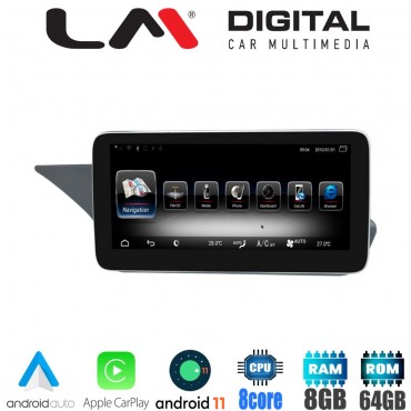 LM Digital - LM G503M10 SQ Οθόνη OEM Multimedia Αυτοκινήτου για MERCEDES E (C207) 2009 > 2012 (CarPlay/AndroidAuto/BT/GPS/WIFI/GPRS)