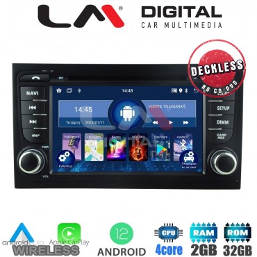 LM Digital - LM N4050 GPS Οθόνη OEM Multimedia Αυτοκινήτου για AUDI A4 8Ε 2001 > 2008  (CarPlay/AndroidAuto/BT/GPS/WIFI)