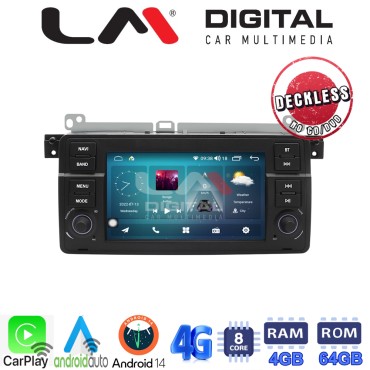 LM Digital - LM Q8052 GPS Οθόνη OEM Multimedia Αυτοκινήτου για BMW σειρά 3 E46 1998 > 2006 (CarPlay/AndroidAuto/BT/GPS/WIFI/GPRS)