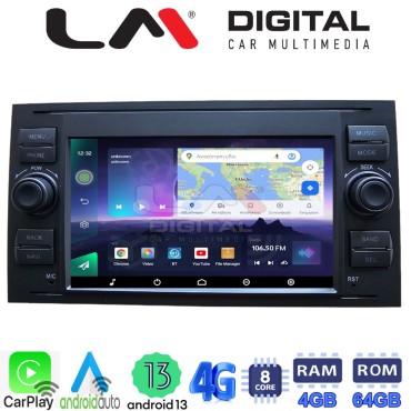 LM Digital - LM Q8140 GPS Οθόνη OEM Multimedia Αυτοκινήτου για Ford Fiesta 2006 > 2008 (CarPlay/AndroidAuto/BT/GPS/WIFI/GPRS)