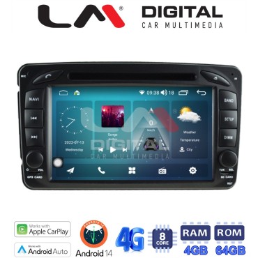 LM Digital - LM Q8171 GPS Οθόνη OEM Multimedia Αυτοκινήτου για MERCEDES C (W203) - CLK (W208) 1999 > 2003 (CarPlay/AndroidAuto/BT/GPS/WIFI/GPRS)