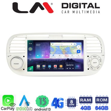 LM Digital - LM Q8315W GPS Οθόνη OEM Multimedia Αυτοκινήτου για Fiat 500 2007 > 2016 (CarPlay/AndroidAuto/BT/GPS/WIFI/GPRS)