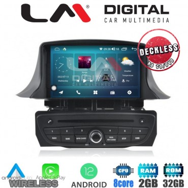 LM Digital - LM R8145 GPS Οθόνη OEM Multimedia Αυτοκινήτου για RENAULT Megane3 2009-2011 (CarPlay/AndroidAuto/BT/GPS/WIFI/GPRS)