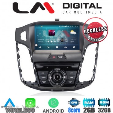 LM Digital - LM R8150 GPS Οθόνη OEM Multimedia Αυτοκινήτου για Ford Focus 2012-2014 (CarPlay/AndroidAuto/BT/GPS/WIFI/GPRS)