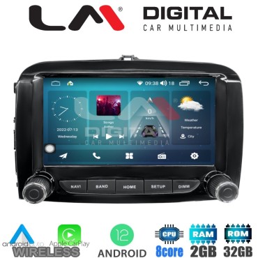 LM Digital - LM R8500 GPS Οθόνη OEM Multimedia Αυτοκινήτου για Fiat 500X 2014 > 2018 (CarPlay/AndroidAuto/BT/GPS/WIFI/GPRS)