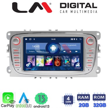 LM Digital - LM V4003 GPS Οθόνη OEM Multimedia Αυτοκινήτου για FORD FOCUS > 2011FORD MONDEO 2007 > 2014FORD GALAXY 2007 > 2014FORD S-MAX 2008 > 2014 (CarPlay/AndroidAuto/BT/GPS/WIFI/GPRS)