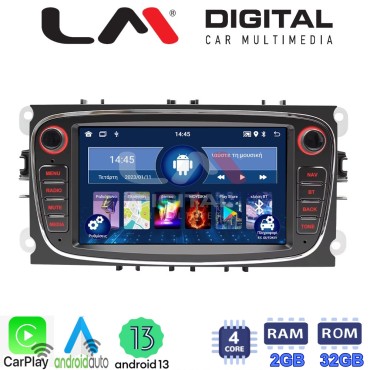 LM Digital - LM V4003B GPS Οθόνη OEM Multimedia Αυτοκινήτου για FORD FOCUS > 2011FORD MONDEO 2007 > 2014FORD GALAXY 2007 > 2014FORD S-MAX 2008 > 2014 (CarPlay/AndroidAuto/BT/GPS/WIFI/GPRS)