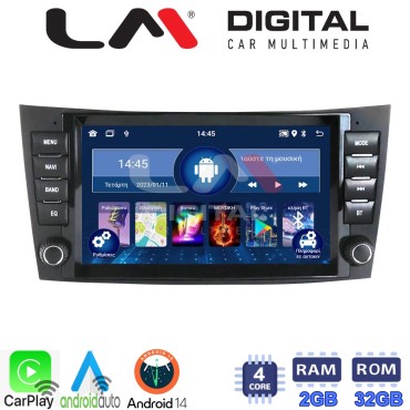 LM Digital - LM V4090 GPS Οθόνη OEM Multimedia Αυτοκινήτου για MERCEDES E (W211) - CLS 2003 > 2010 (CarPlay/AndroidAuto/BT/GPS/WIFI/GPRS)
