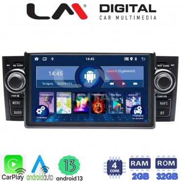 LM Digital - LM V4260 GPS Οθόνη OEM Multimedia Αυτοκινήτου για Fiat Punto 2005 > 2012 (CarPlay/AndroidAuto/BT/GPS/WIFI/GPRS)