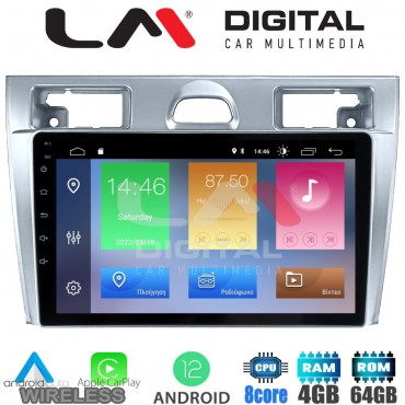 LM Digital - LM ZC8140 GPS Οθόνη OEM Multimedia Αυτοκινήτου για Ford Fiesta 2006 -> 2008 (CarPlay/AndroidAuto/BT/GPS/WIFI/GPRS)