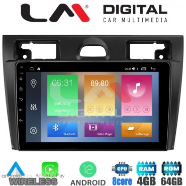 LM Digital - LM ZC8140B GPS Οθόνη OEM Multimedia Αυτοκινήτου για Ford Fiesta 2006 -> 2008 (CarPlay/AndroidAuto/BT/GPS/WIFI/GPRS)