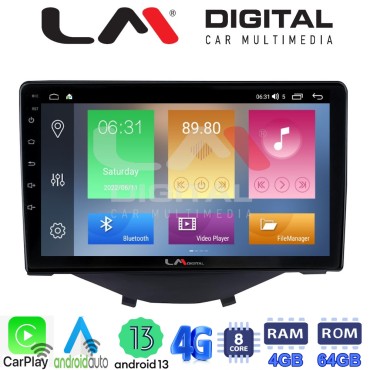 LM Digital - LM ZC8564B GPS Οθόνη OEM Multimedia Αυτοκινήτου για Toyota Aygo 2014 > Citroen C1 2014 > Peugeot 107 2014 > (CarPlay/AndroidAuto/BT/GPS/WIFI/GPRS)