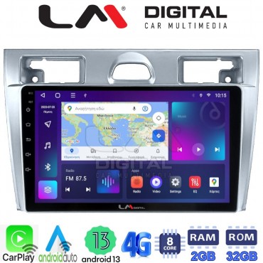 LM Digital - LM ZE8140 GPS Οθόνη OEM Multimedia Αυτοκινήτου για Ford Fiesta 2006 -> 2008 (CarPlay/AndroidAuto/BT/GPS/WIFI/GPRS)