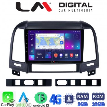 LM Digital - LM ZE8239 GPS Οθόνη OEM Multimedia Αυτοκινήτου για Hyundai SantaFe 2006 > 2013 (CarPlay/AndroidAuto/BT/GPS/WIFI/GPRS)