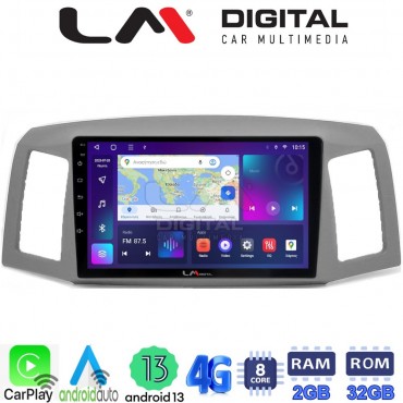 LM Digital - LM ZE8307 GPS Οθόνη OEM Multimedia Αυτοκινήτου για Jeep Grand Cherokee 2004 > 2011 (CarPlay/AndroidAuto/BT/GPS/WIFI/GPRS)