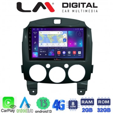 LM Digital - LM ZE8430 GPS Οθόνη OEM Multimedia Αυτοκινήτου για MAZDA 2 2007>2014 (CarPlay/AndroidAuto/BT/GPS/WIFI/GPRS)
