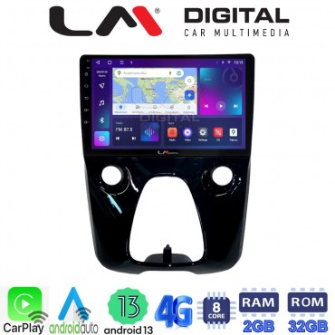 LM Digital - LM ZE8564 GPS Οθόνη OEM Multimedia Αυτοκινήτου για Aygo & C1 & 107 14> (CarPlay/AndroidAuto/BT/GPS/WIFI/GPRS)