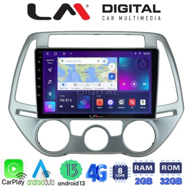 LM Digital - LM ZE8839 GPS Οθόνη OEM Multimedia Αυτοκινήτου για HYUNDAI i20 2008>2013 (CarPlay/AndroidAuto/BT/GPS/WIFI/GPRS)