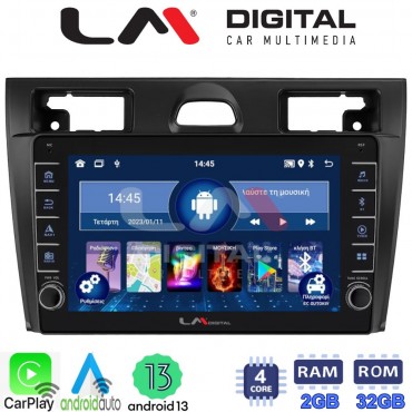 LM Digital - LM ZG4140B GPS Οθόνη OEM Multimedia Αυτοκινήτου για Ford Fiesta 2006 -> 2008 (CarPlay/AndroidAuto/BT/GPS/WIFI/GPRS)