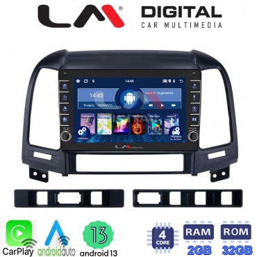 LM Digital - LM ZG4239 GPS Οθόνη OEM Multimedia Αυτοκινήτου για Hyundai SantaFe 2006 > 2013 (CarPlay/AndroidAuto/BT/GPS/WIFI/GPRS)