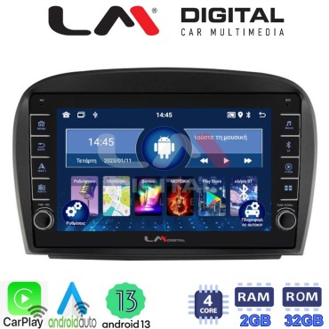 LM Digital - LM ZG4817 GPS Οθόνη OEM Multimedia Αυτοκινήτου για Mercedes SL 2009 > 2014 (CarPlay/AndroidAuto/BT/GPS/WIFI/GPRS)
