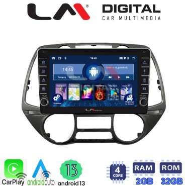LM Digital - LM ZG4837 GPS Οθόνη OEM Multimedia Αυτοκινήτου για Hyundai i20 2008 > 2014 (CarPlay/AndroidAuto/BT/GPS/WIFI/GPRS)