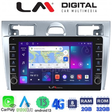 LM Digital - LM ZG8140 GPS Οθόνη OEM Multimedia Αυτοκινήτου για Ford Fiesta 2006 -> 2008 (CarPlay/AndroidAuto/BT/GPS/WIFI/GPRS)