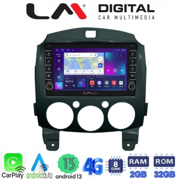 LM Digital - LM ZG8430 GPS Οθόνη OEM Multimedia Αυτοκινήτου για MAZDA 2 2007>2014 (CarPlay/AndroidAuto/BT/GPS/WIFI/GPRS)